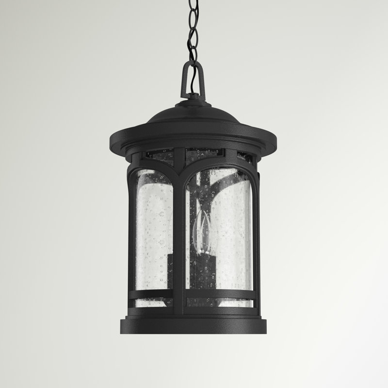 Lanterne suspendue d'extérieur Yeles, Noir mystique