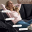 Siège en U modulaire et surdimensionné pour le salon, 3 canapés confortables en nuage avec 2 repose-pieds mobiles, chenille noire, sièges relaxants, canapé modulaire et chenille en noir, options polyvalentes-1503002687