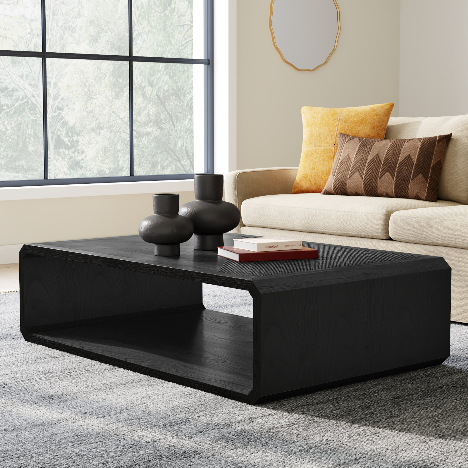 Harris Single Coffee Table, Black