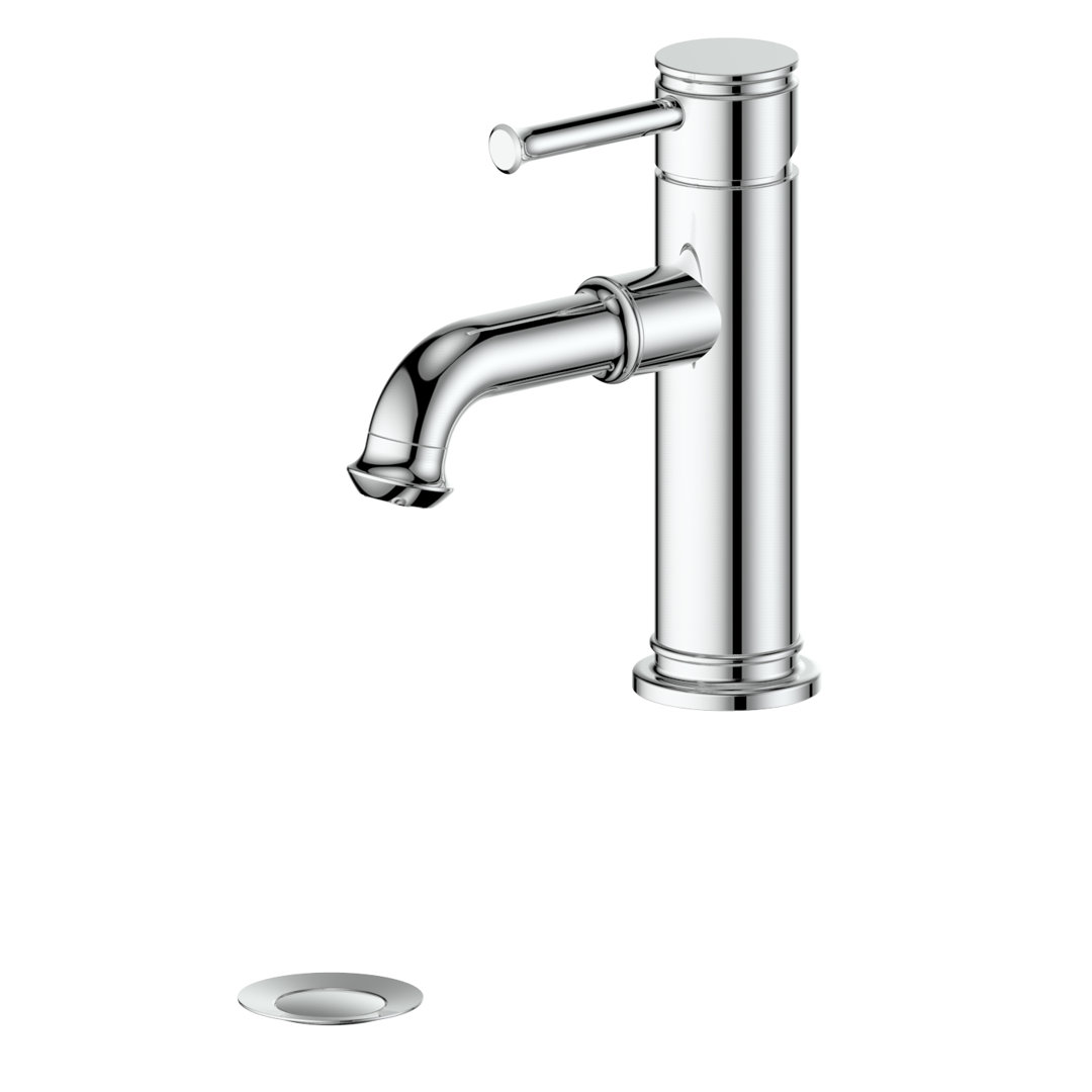 Studio Carnelian Single Hole Bathroom Faucet with Drain Assembly ZLINE 