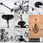 Lustre classique / traditionnel de 39 po à 12 lumières noires (ampoules non incluses)