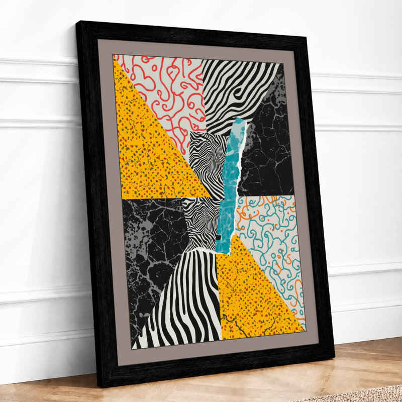 Pattern Pinwheel Geometric - Print, A1 - 84.1 x 59.4 cm, Black