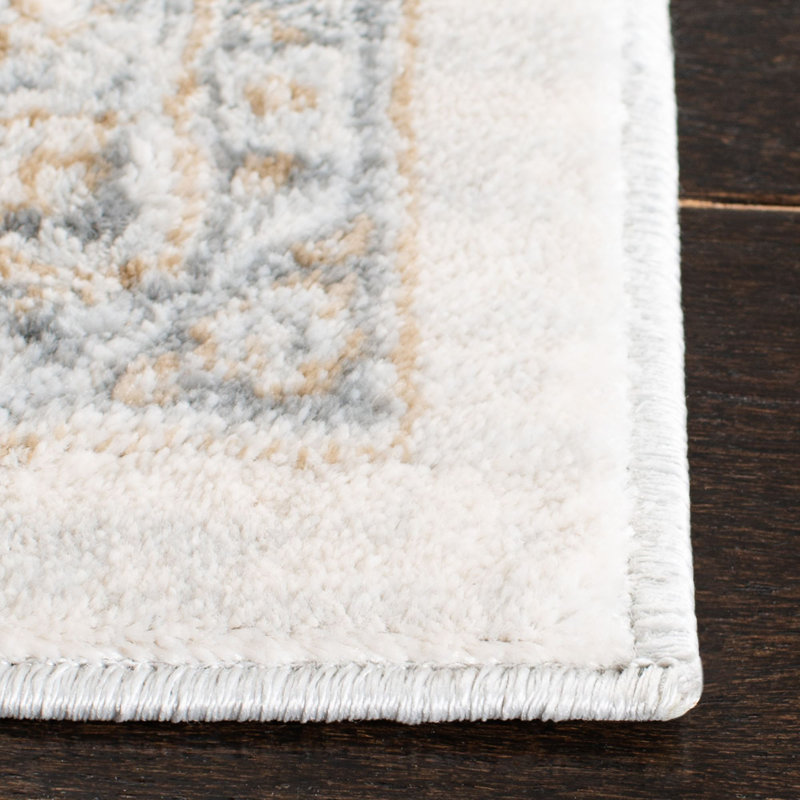 Delmer Performance Oriental Rug, Square 8'