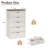 Tall Farmhouse 5 Drawer Dresser