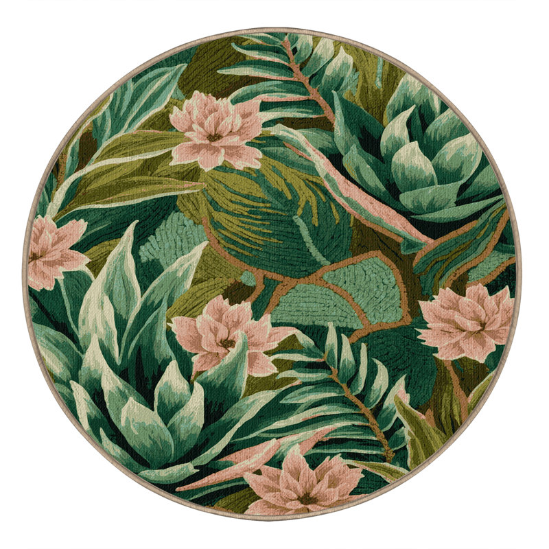  Tapis lavable de légumes glacés, Rond 4 pi
