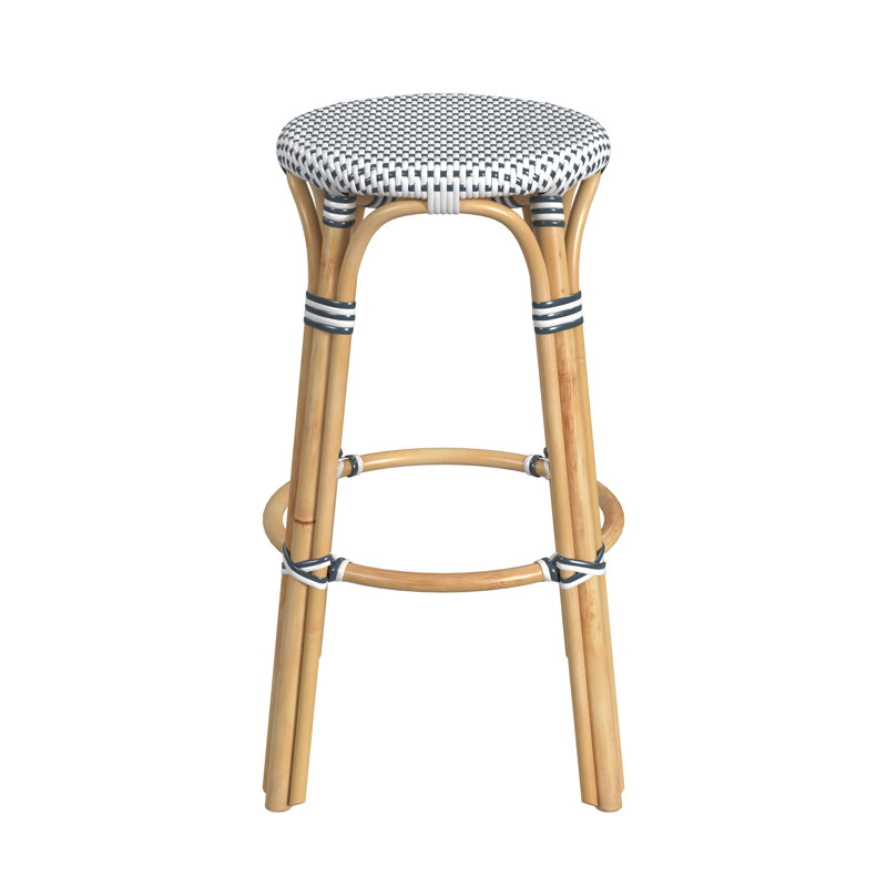 Tabouret de bar et de comptoir en rotin tissé à la main Alastair, Tabouret de bar (siège d'une hauteur de 30 po)