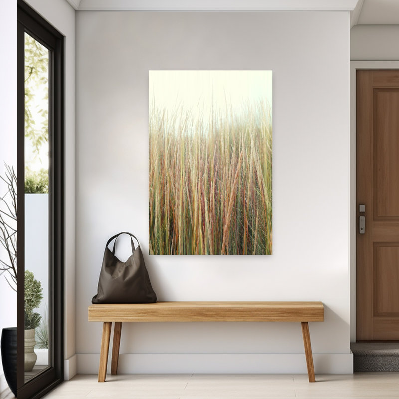 Art contemporain contemporain sur la plage, H 60 po x l 40 po