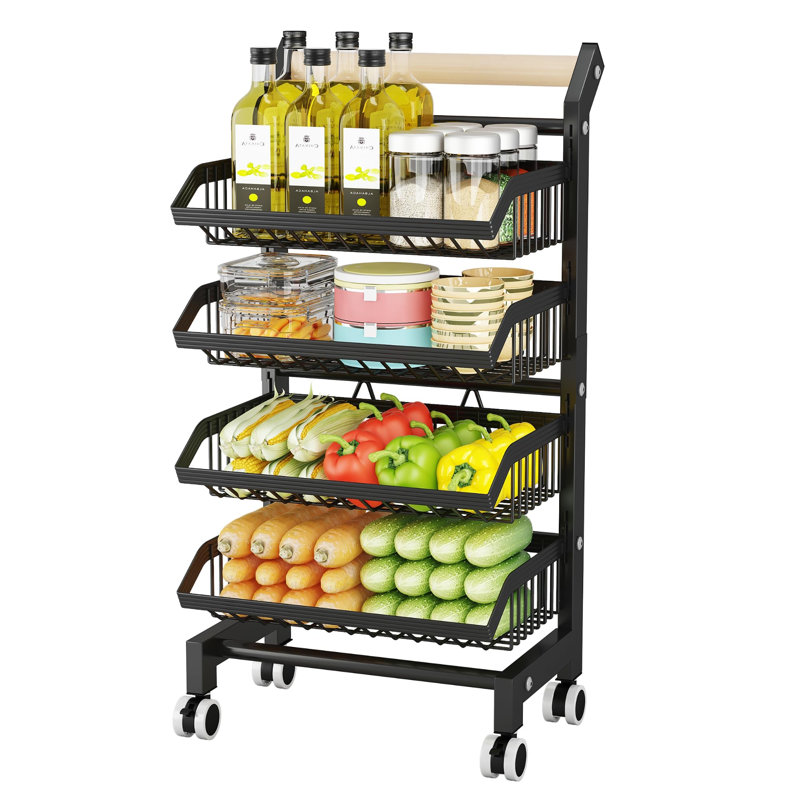 Metal Storage Rack, 90cm H x 42cm W x 32cm D