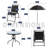 Talmon 6 Pieces Outdoor Patio Dining Set-849678636