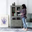 Vitrine American Retro et simple gris