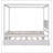 Canopy Bed With Trundle Bed And Two Drawers ,Canopy Platform Bed With Support Slats