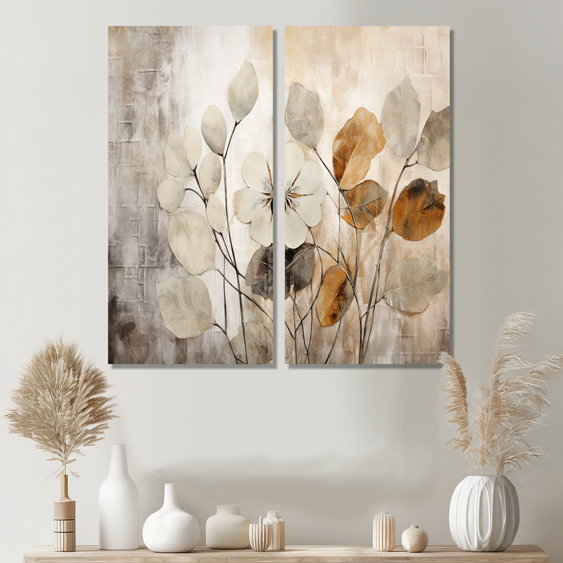Baillons - 2 reproductions d'art moderne sur toile, H 40 po x l 40 po, Toile tendue, Ne s’applique pas