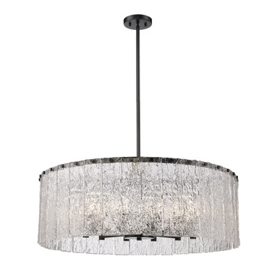 Luminaire suspendu tambour 12 lumières Rainers