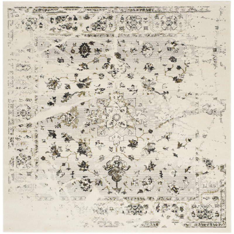 Spann Porcello Performance Abstract Rug, Square 6'7"