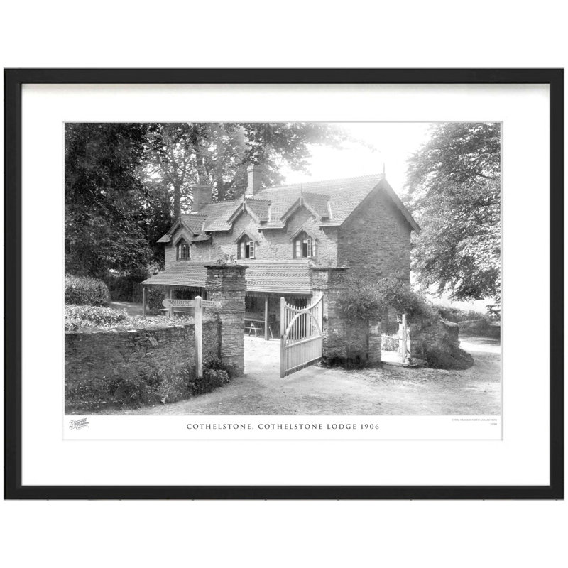Cothelstone, Cothelstone Lodge 1906 - Single Picture Frame Print, 28cm H x 36cm W x 2.3cm D