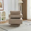 Fauteuil d'appoint pivotant revêtu de tissu bouclé-112730289