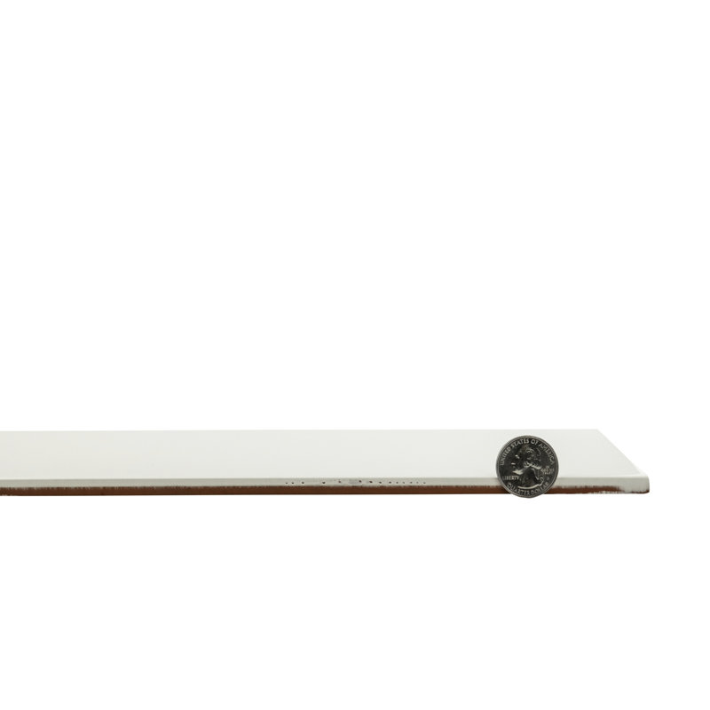 Grace 4" x 12" Ceramic Subway Tile, Bianco