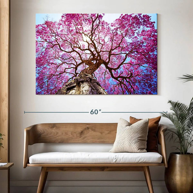 Harnek Pink Lapacho Tree, 34" H x 51" W
