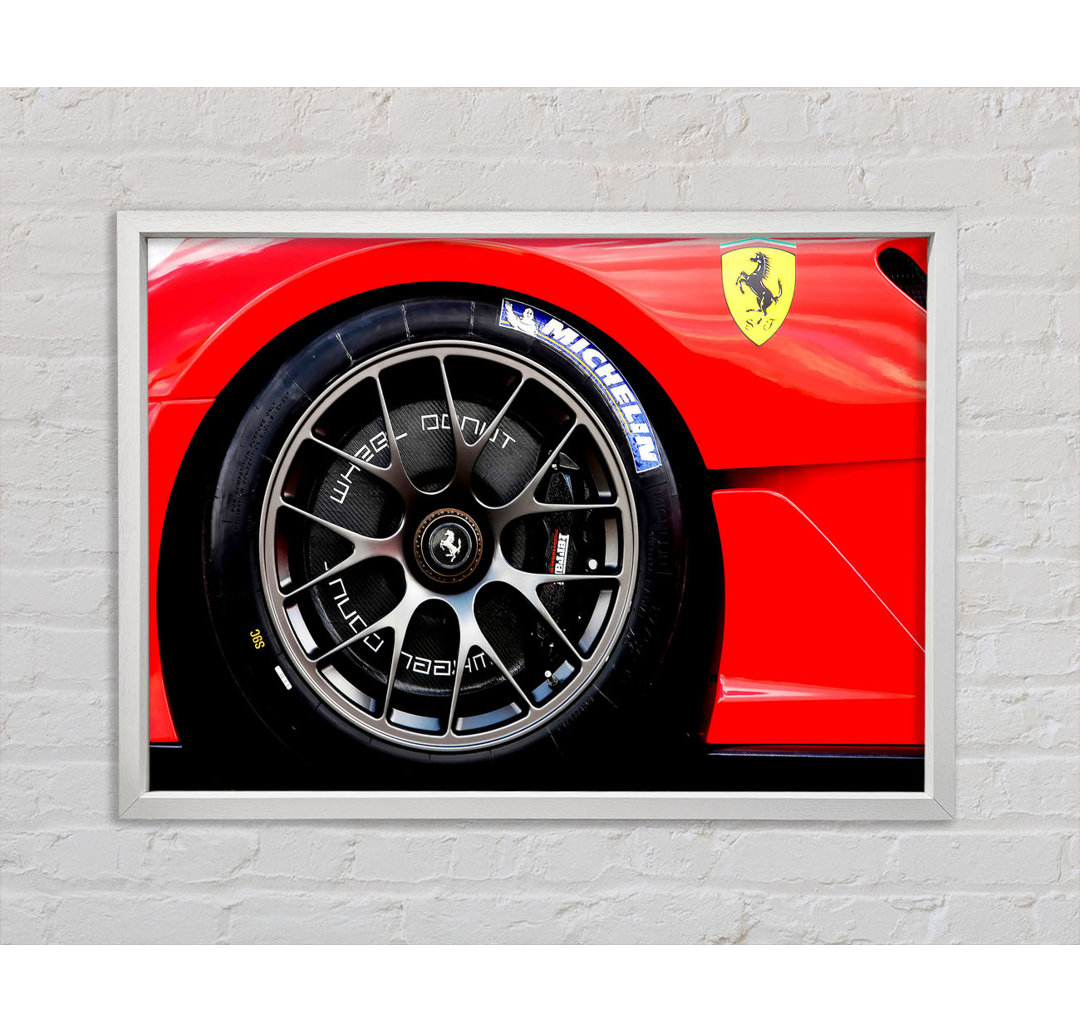 Ferrari F430 Rad - Einzelner Bilderrahmen Kunstdrucke auf Leinwand