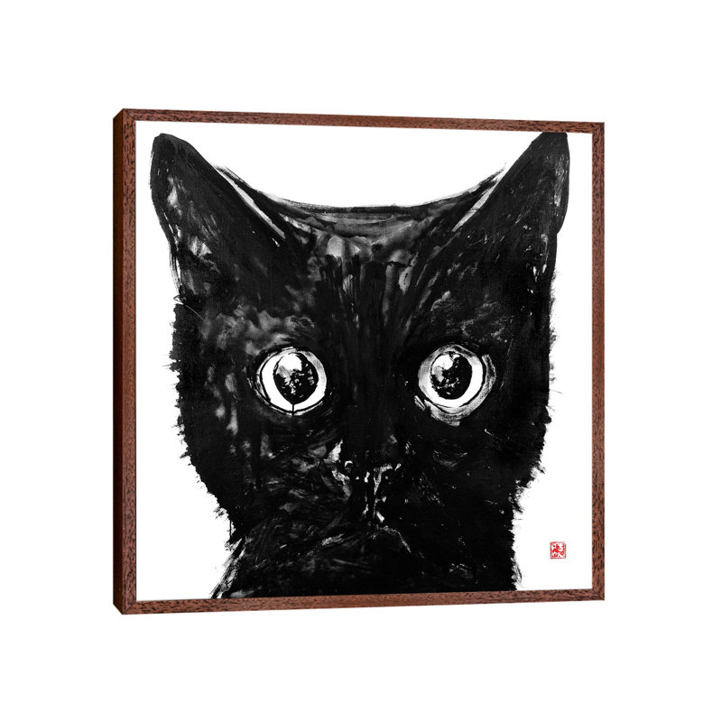 Stunned by Péchane - Print on Canvas, Classic Brown Wood Framed, 93.98 cm H x 93.98 cm W