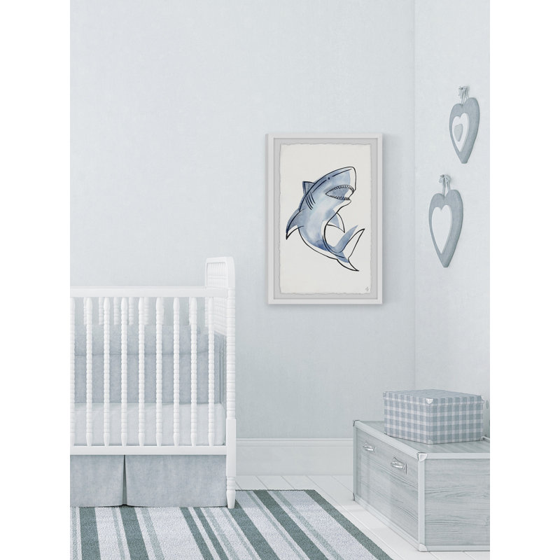 Chumley «Shark's T dents», reproduction encadrée, H 12 po x l 8 po x P 1,5 po