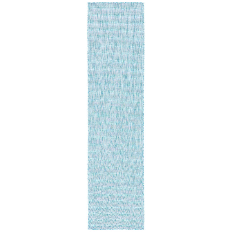 Tapis d'intérieur / extérieur de couleur unie Alexondra Performance, Tapis de couloir 2 pi 2 po x 9 pi