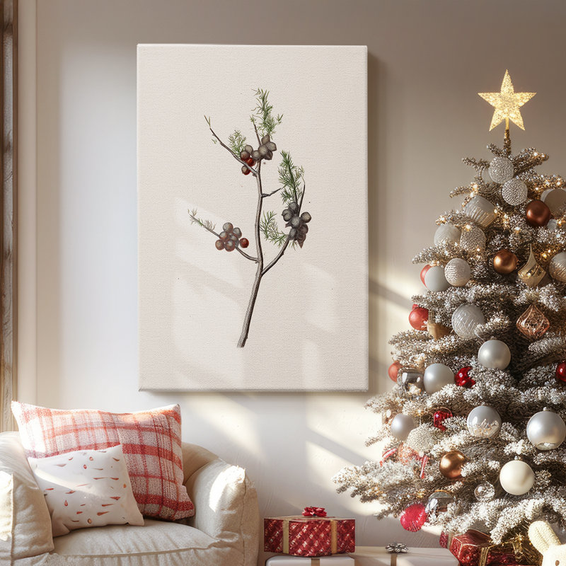Silver Nativity Promise-Premium Gallery Wrapped Canvas, 18" H x 12" W