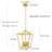 Natalija 4 - Light Dimmable Lantern Geometric Chandelier-1999827081