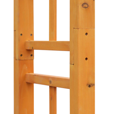 85" Orange Garden Trellis, Wooden For Backyards, And Charming, Beautify Your Outdoor Area Trellis Arch 85", Backyard Beauty Events, Build, Add Charm To