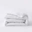 Housse de couette blanche en lin-130132967