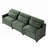 105.9" Chenille Upholstered Pillow-Top Arm Sofa Couch-2009285254-2009285252