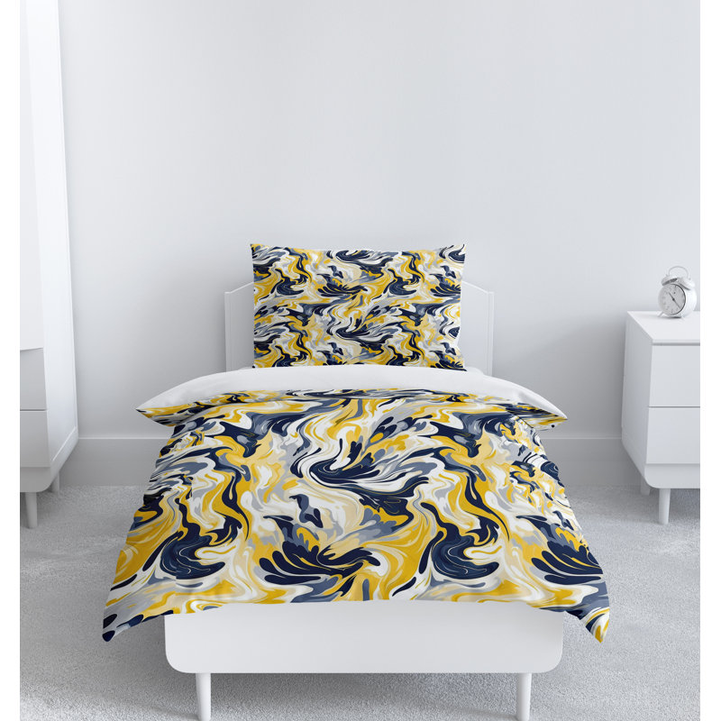 Abstract Duvet Cover, King Duvet Cover + 2 King Shams