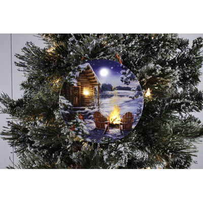 Décoration de Noël DEL au lac