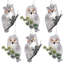 Owl On Branch Ornament, Set Of 6 - 5 Inches