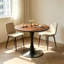 Table de salle à manger ronde de 80 cm (31,5 po), table basse, pour cuisine et salon, noyer-2018792136