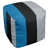 Bleu / noir / argent sélectionné