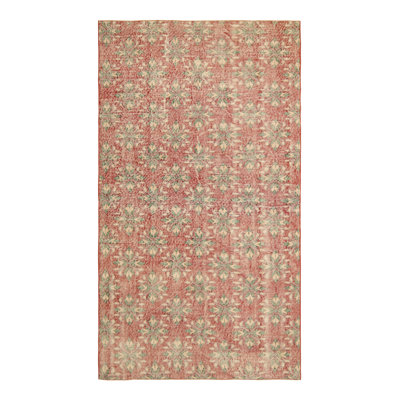 One-of-a-Kind 4'7”x8'7” 1960s Wool Area Rug