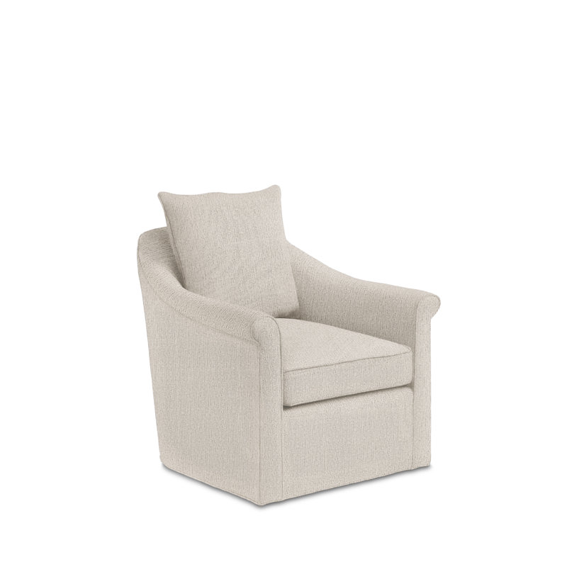 Miles Talbott Swivel Club Chair, Barrett Oyster Sunbrella®