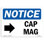 Cap Mag [Flèche droite] Panneau en aluminium 12 x 18