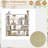 5 Tier Large Book Shelf, Bookcase Home Office Open Bookshelf,Shelves For Living Room, Office Shelf,Vintage Industrial Style Bookshelf With White Metal Frame, White-40314495