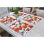 Ensemble de 6 napperons rectangulaires 100% coton multicolore 13 x 19 pouces-88729996