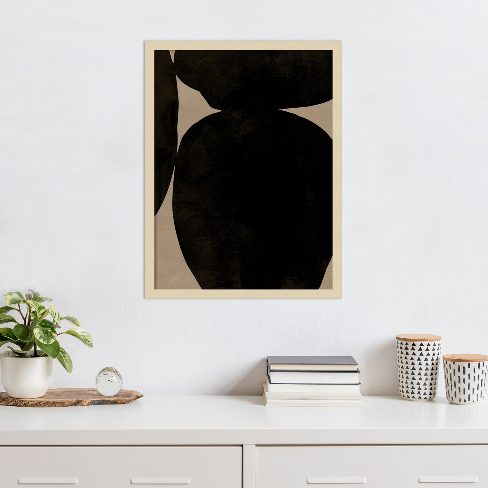 Heirloom Orbs II by Jacob Green, Brown, 25" H x 19" W x 1" D