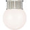 Nolan Flush Mount with White Glass Dome