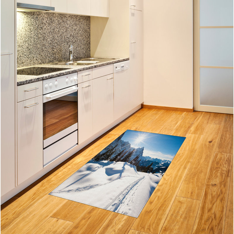 Winter Nature High Density Long Fiber Poly Threads Decorative Area Rug Carpet, Rectangle 2'7" x 5'