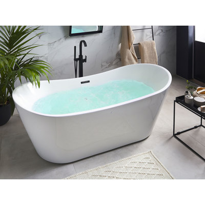Metcalfe 1680mm x 800mm Whirlpool Acrylic Bathtub