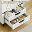 Bibliothèque 72 "de haut Farmouse avec tablettes réglables et armoire de rangement cachée