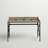 Ciel Metal Base Writing Desk with Power Outlet