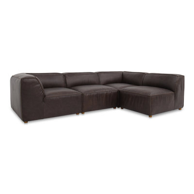 Riehlin 4 - Genuine Leather Modular Sectional