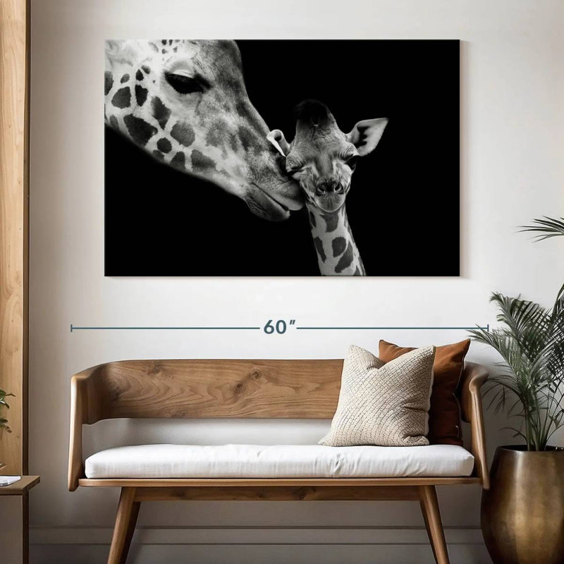 Brampt Motherly Giraffe, 34" H x 51" W