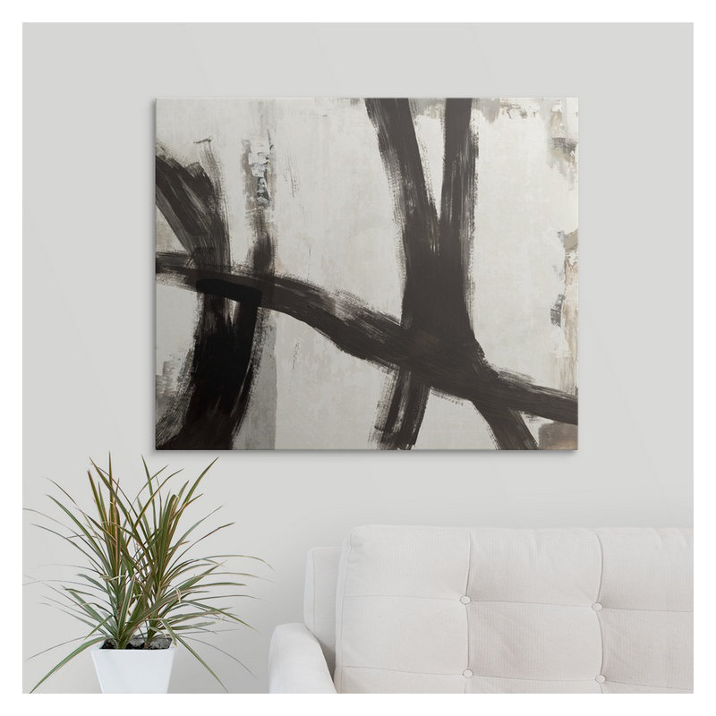 «Brush II», reproduction d'art Funkley, H 24 po x l 30 po x P 1,25 po, Toile